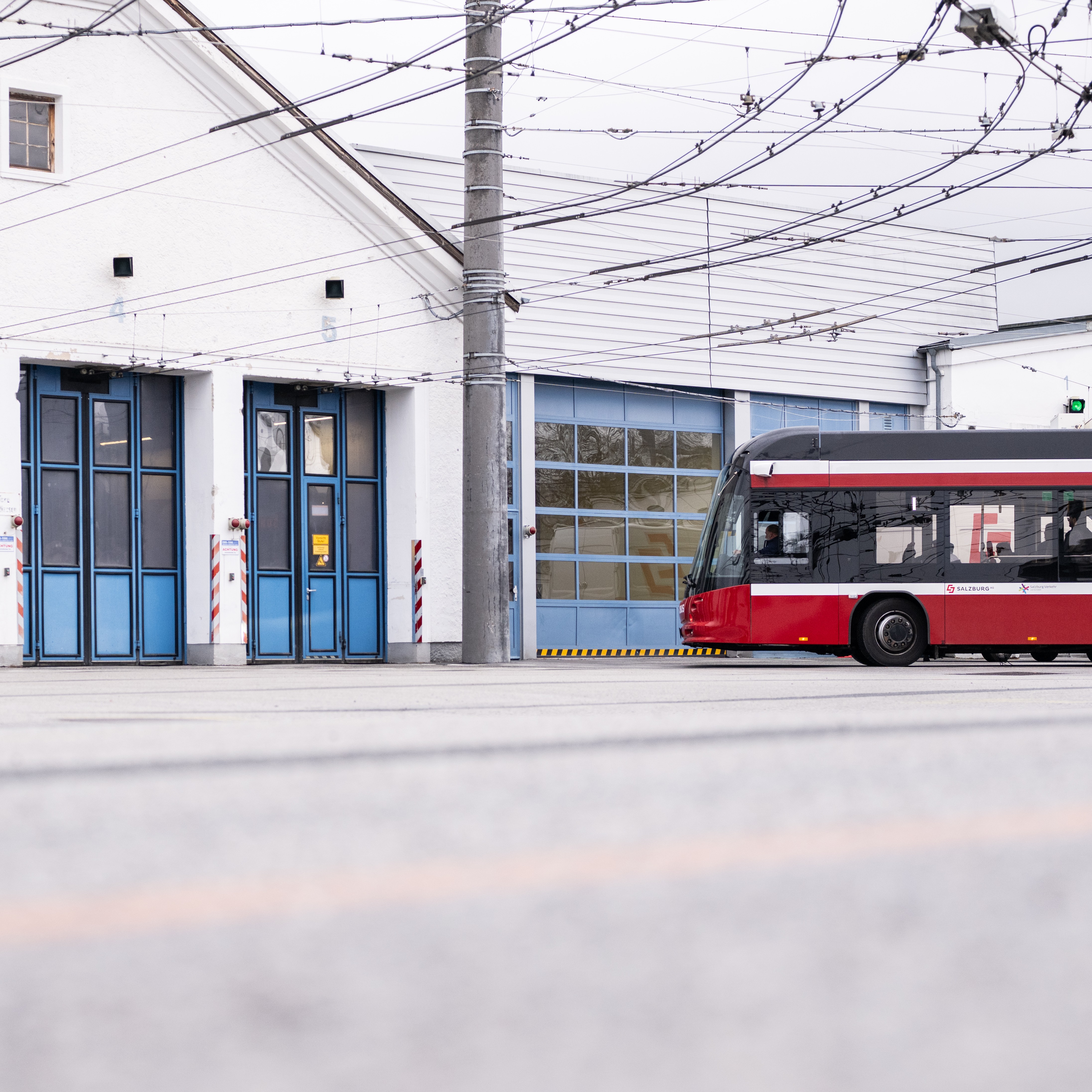 Obus Remise in der Alpenstraße