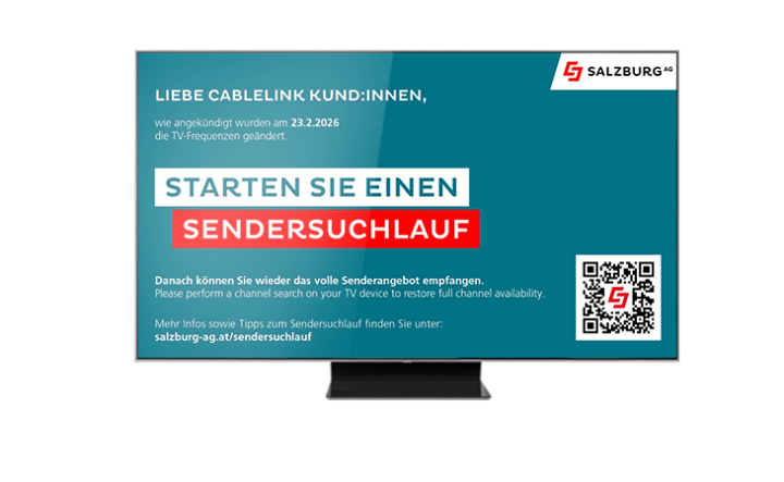 Senderliste für Kabel-TV der Salzburg AG für Energie, Verkehr