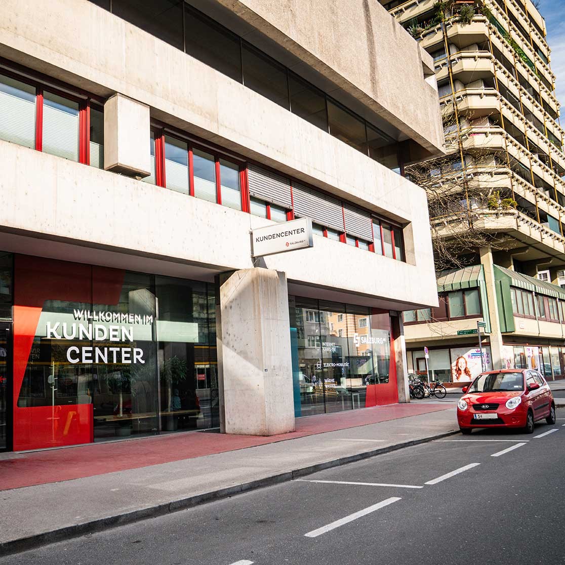 Kundencenter der Salzburg AG in der Stadt
