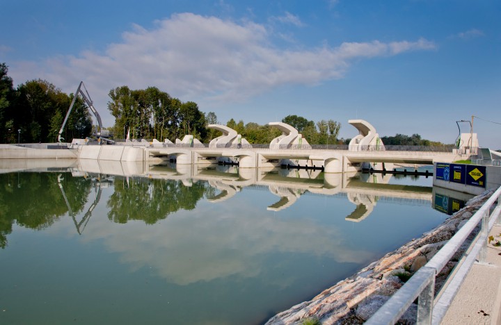Kraftwer Sohlstufe Lehen, Salzburg, Wasserkraft, Salzach, 