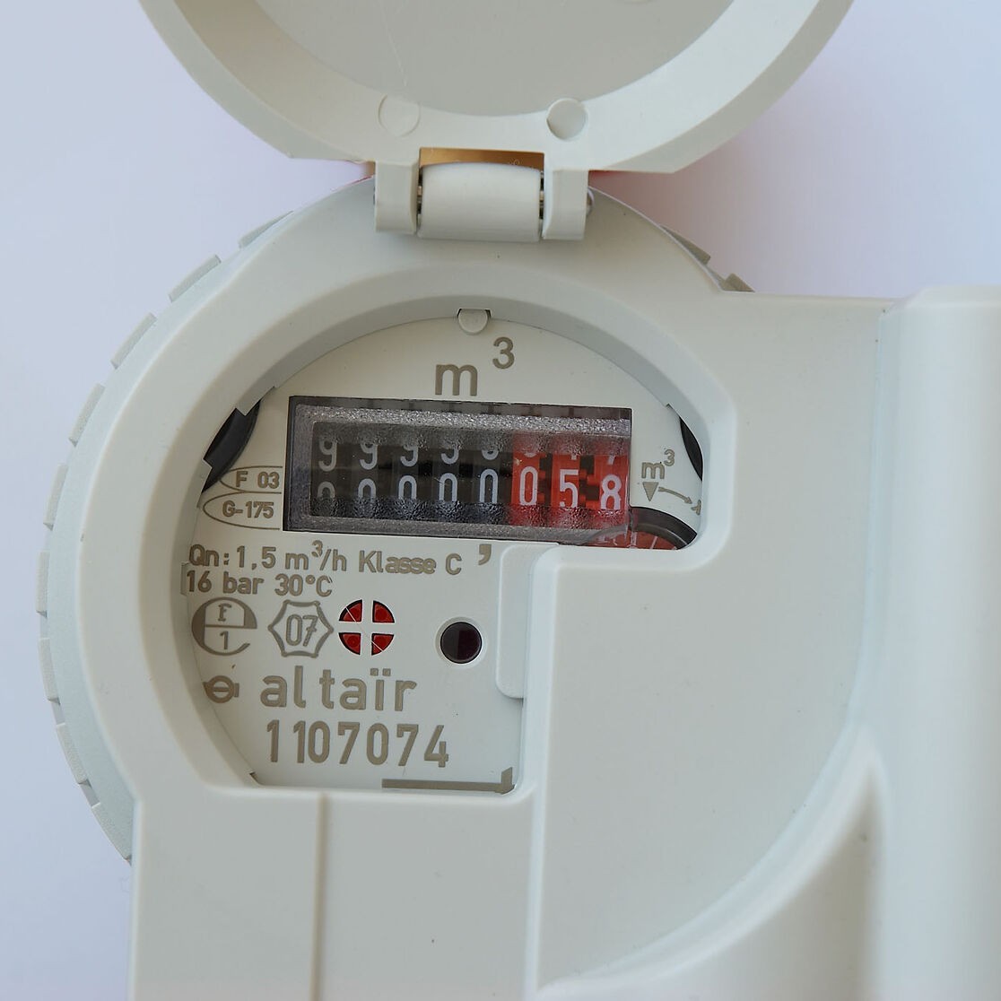 Wasserzähler, Detailaufnahme